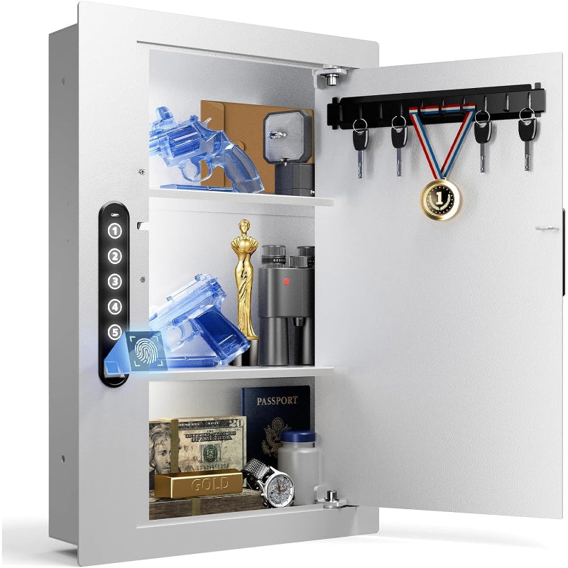 Hidden Quick‑Access Biometric In‑Wall Safe