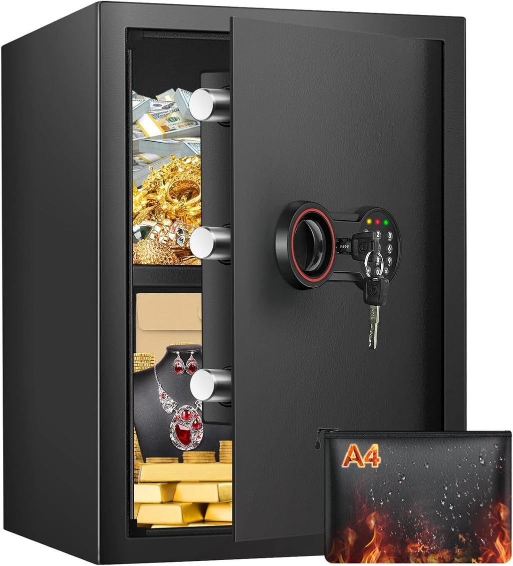 3.3 Cu.Ft Tall Home Safe with Fireproof‑Waterproof Bag