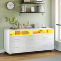 6‑Drawer File Cabinet with Power Strip