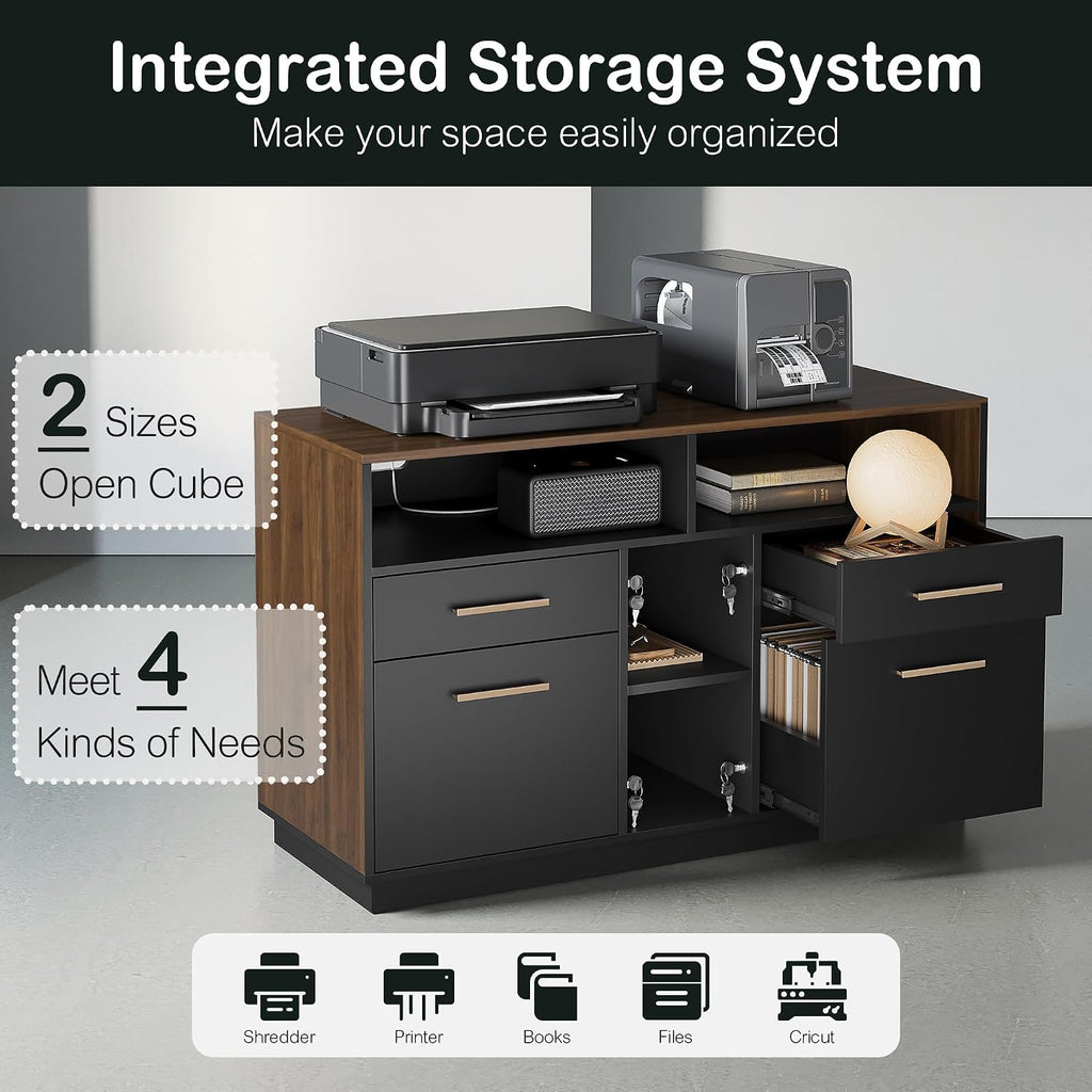 4‑Drawer Lockable Home Office File Cabinet