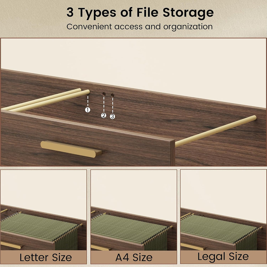31.4‑Inch Lateral File Cabinet with 5 Drawers