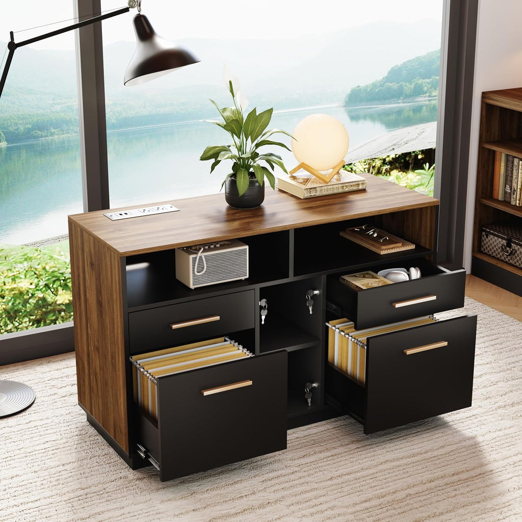 4‑Drawer Lockable Home Office File Cabinet